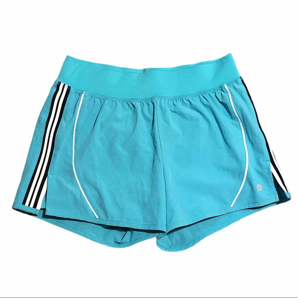 Turquoise Athletic Shorts with Spandex Lining